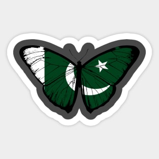 Vintage Pakistan Butterfly Moth | Pray For Pakistan and Stand with Pakistan Sticker